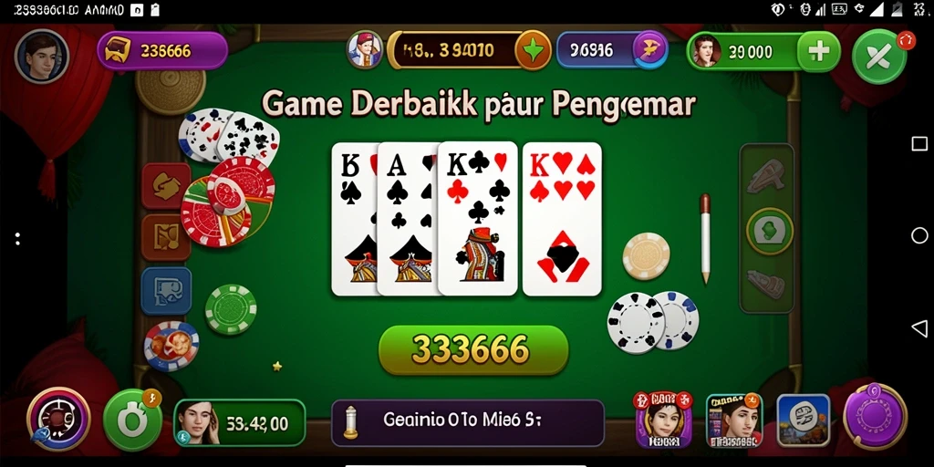 Screenshot gameplay 333666 menampilkan aksi seru bermain Domino.