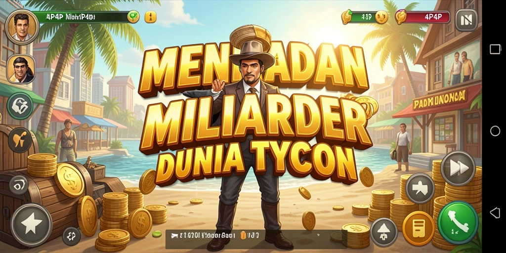 Gameplay seru di 4P4P menunjukkan strategi Tycoon yang mendalam.