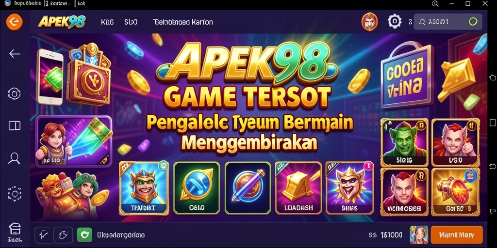 Screenshot APEK88 menampilkan gameplay slot yang menarik dan penuh warna.