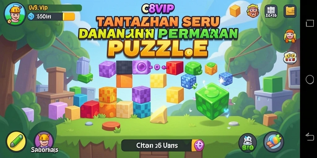Screenshot C8VIP menampilkan gameplay Puzzle yang menarik dan menantang.