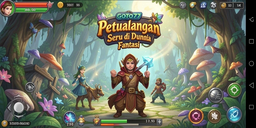 Tampilan utama gameplay <strong>GOTO77</strong> menampilkan petualangan yang penuh warna.