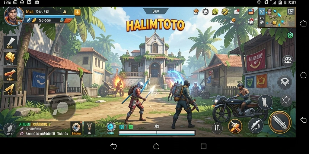 Tampilan antarmuka aplikasi HALIMTOTO yang sederhana dan efisien.