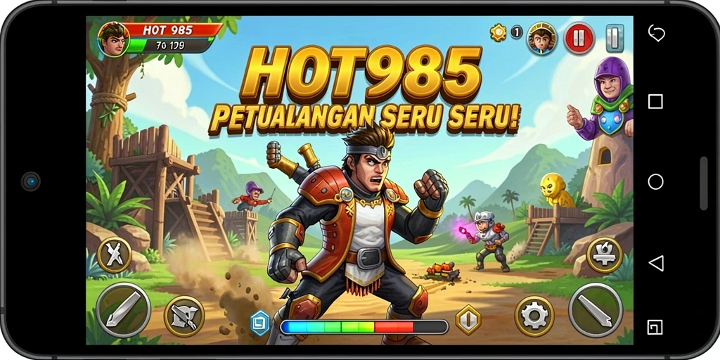 Tampilan gameplay HOT985 yang penuh aksi dan eksplorasi.