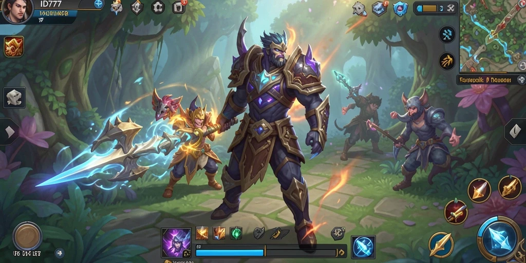 Tampilan gameplay menarik dalam dunia MMORPG ID777.