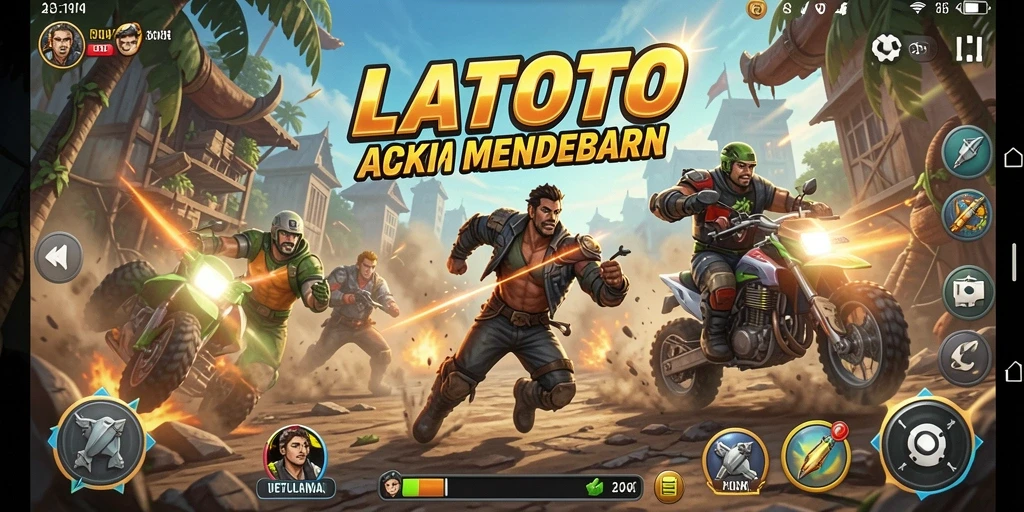 Tampilan utama gameplay LATOTO yang menunjukkan aksi mendebarkan.