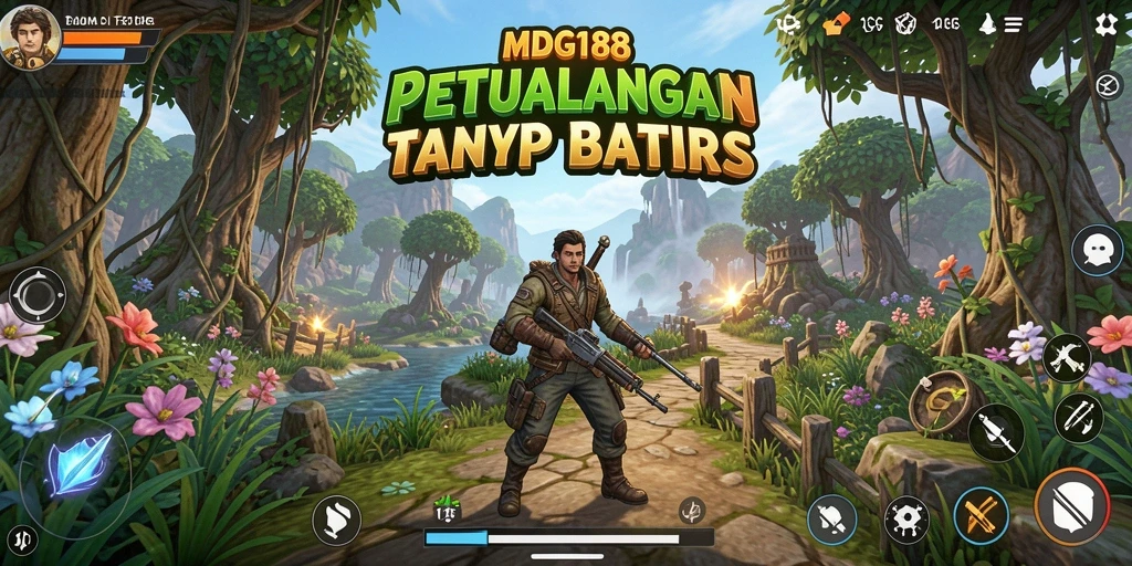 Menampilkan momen epik dari gameplay Open World MDG188.