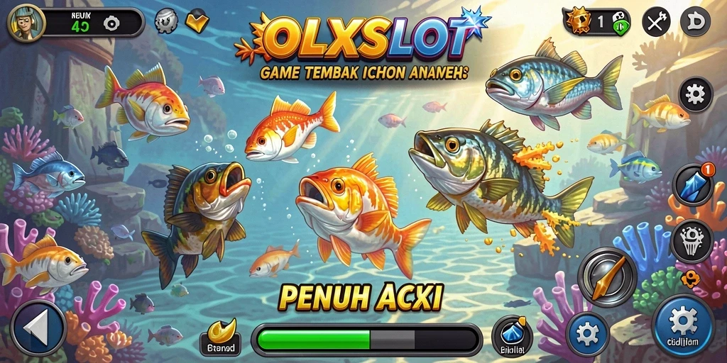 Gameplay seru dan penuh warna dalam OLXSLOT Tembak Ikan.