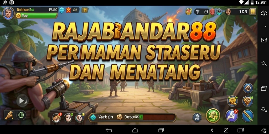 Tangkapan layar menunjukkan aksi strategis dalam RAJABANDAR88 yang mendebarkan.