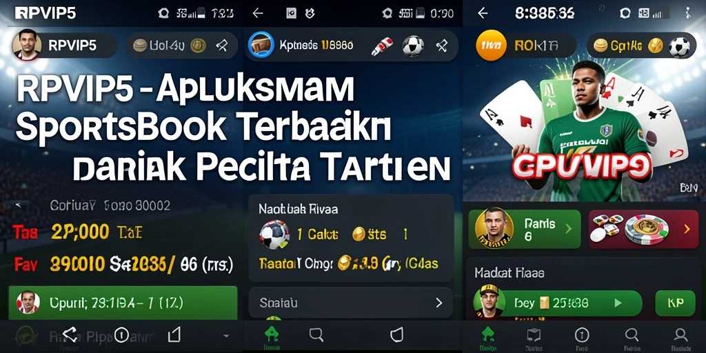 Tampilan gameplay menarik dalam RPVIP5 dengan fitur sportsbook yang interaktif.