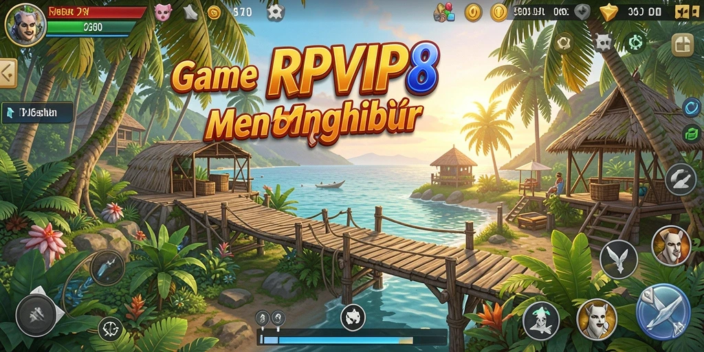 Tampilan menarik gameplay RPVIP8 yang seru dan santai.