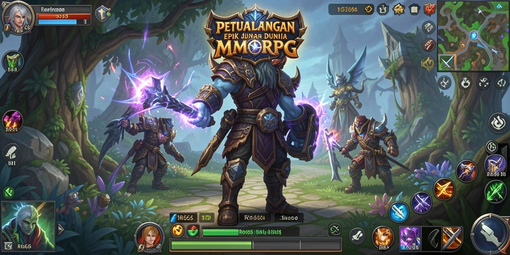 Tangkapan layar gameplay RR666 dengan aksi mendalam dalam world MMORPG.