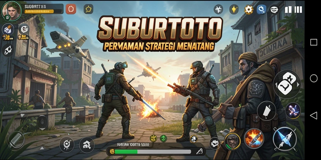 Tampilan utama gameplay SUBURTOTO menampilkan aksi strategi yang seru.