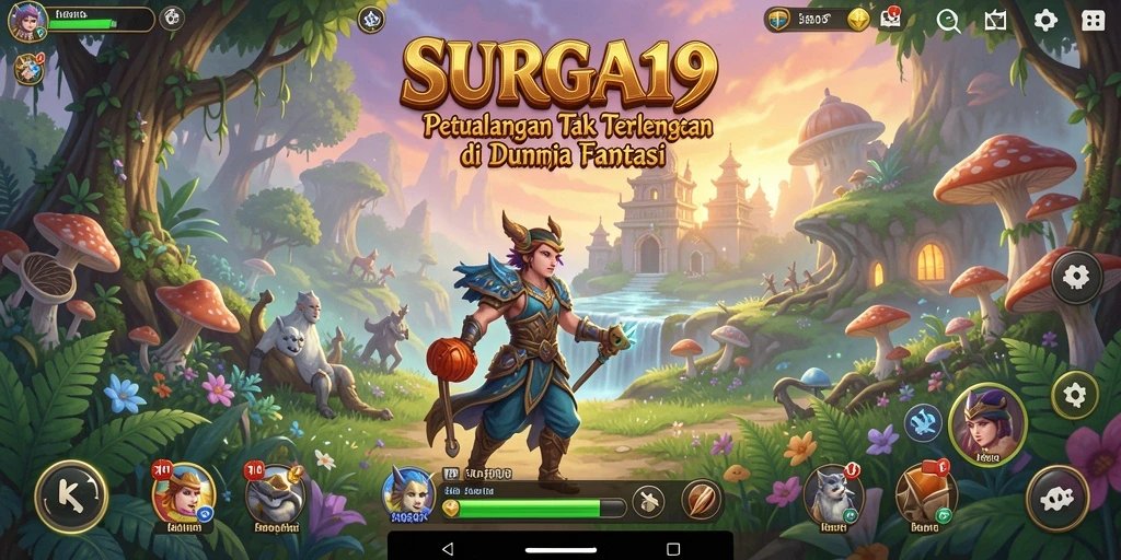 Tampilan gameplay RPG yang menakjubkan dalam SURGA19.