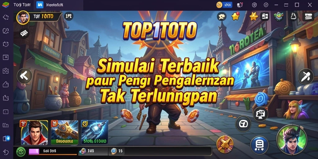 Tampilan gameplay yang realistis dan interaktif dalam TOP1TOTO.