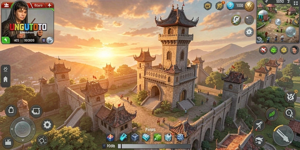 Gameplay menara pertahanan yang mendebarkan di UNGUTOTO.