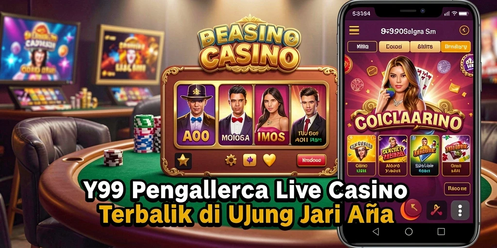 Tangkapan layar menunjukkan gameplay menarik di <strong>Y89</strong>, menampilkan dealer langsung dan permainan kasino yang seru.