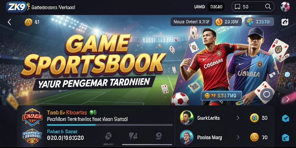 Tangkapan layar ZK9 menampilkan fitur taruhan langsung yang menarik.